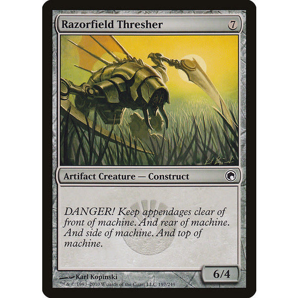 Magic: The Gathering Razorfield Thresher (197) Moderately Played
