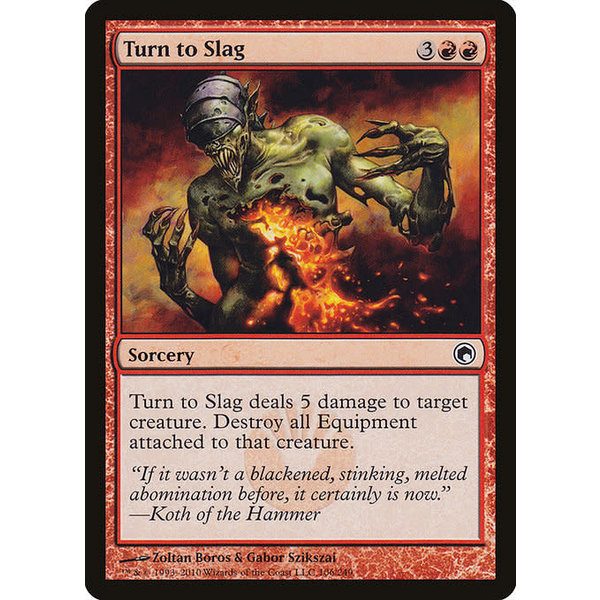 Magic: The Gathering Turn to Slag (106) Moderately Played