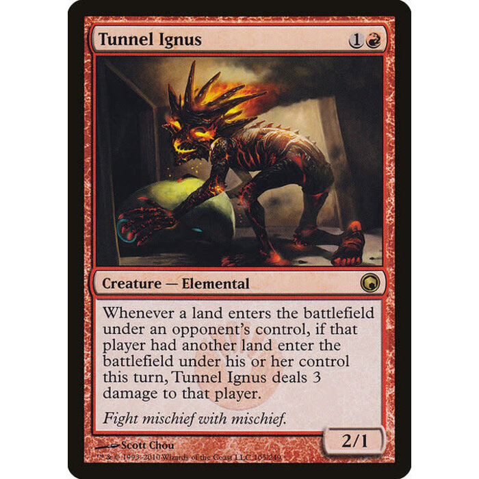 Magic: The Gathering Tunnel Ignus (105) Lightly Played