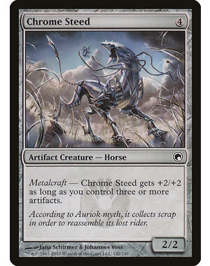 Magic: The Gathering Chrome Steed (142) Moderately Played