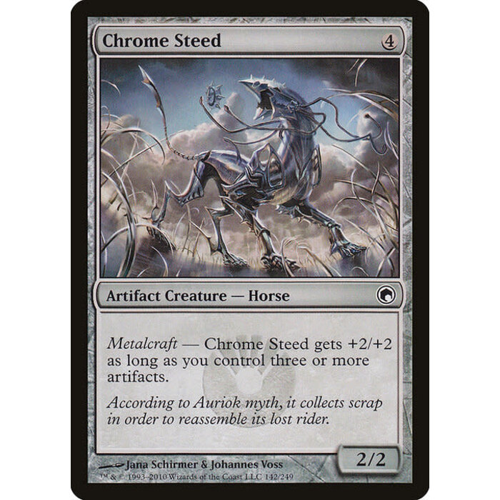 Magic: The Gathering Chrome Steed (142) Moderately Played