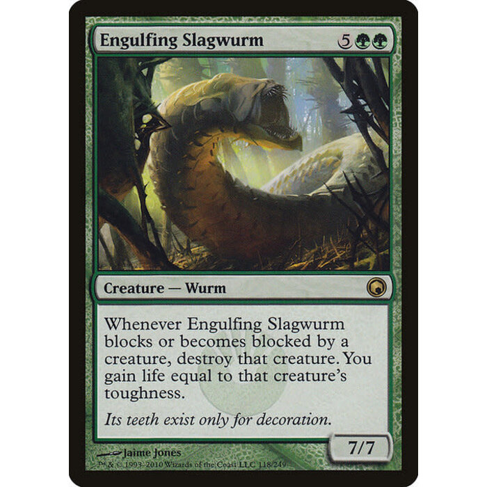 Magic: The Gathering Engulfing Slagwurm (118) Moderately Played