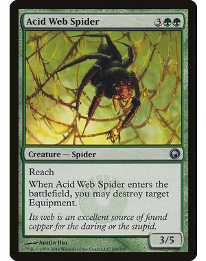 Magic: The Gathering Acid Web Spider (108) Moderately Played
