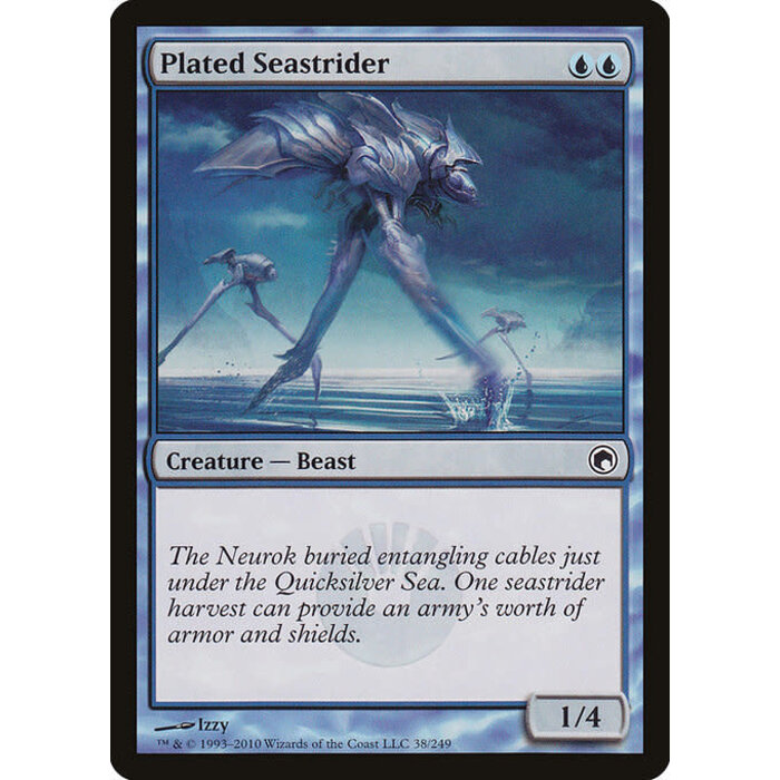 Magic: The Gathering Plated Seastrider (038) Moderately Played