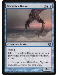 Magic: The Gathering Darkslick Drake (030) Moderately Played
