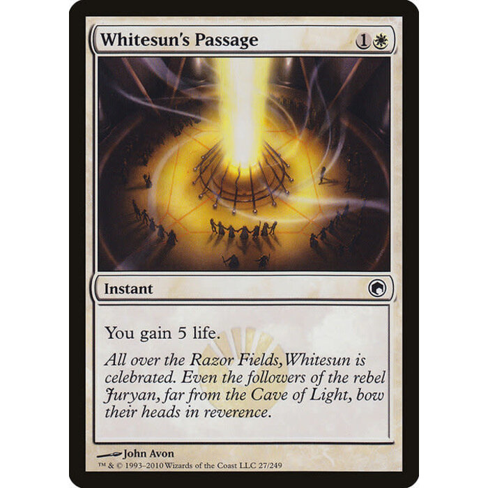 Magic: The Gathering Whitesun's Passage (027) Moderately Played