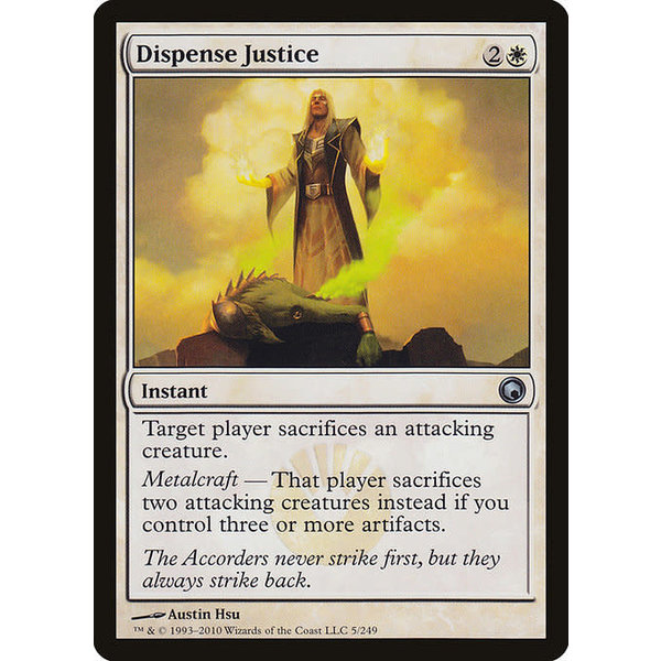 Magic: The Gathering Dispense Justice (005) Moderately Played Foil