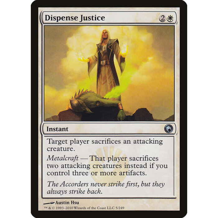 Magic: The Gathering Dispense Justice (005) Moderately Played Foil