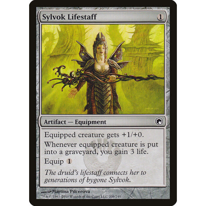 Magic: The Gathering Sylvok Lifestaff (209) Lightly Played