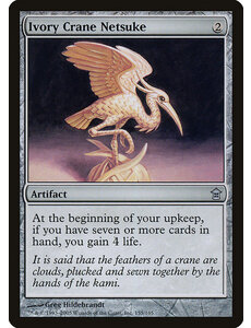Magic: The Gathering Ivory Crane Netsuke (155) Moderately Played
