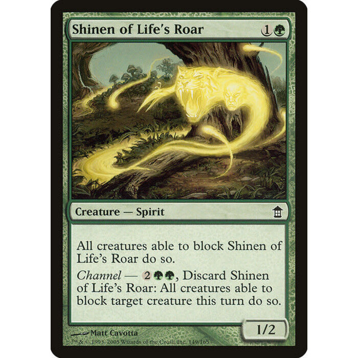 Magic: The Gathering Shinen of Life's Roar (149) Moderately Played