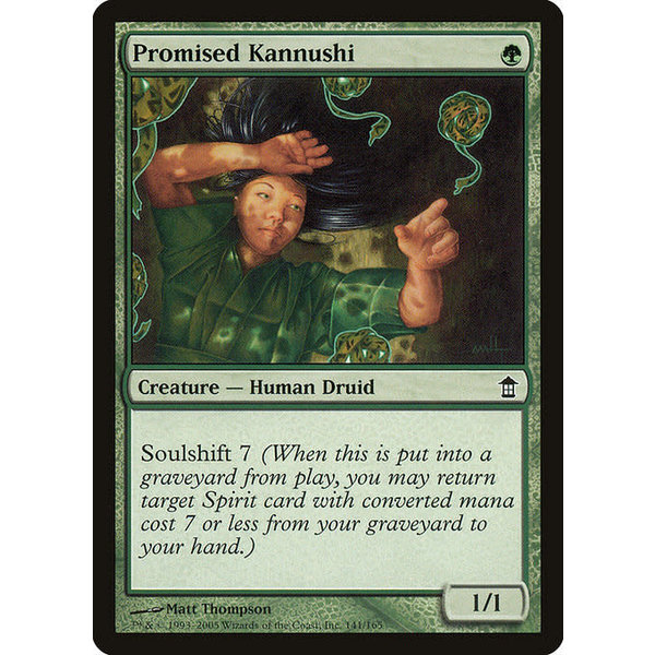 Magic: The Gathering Promised Kannushi (141) Moderately Played