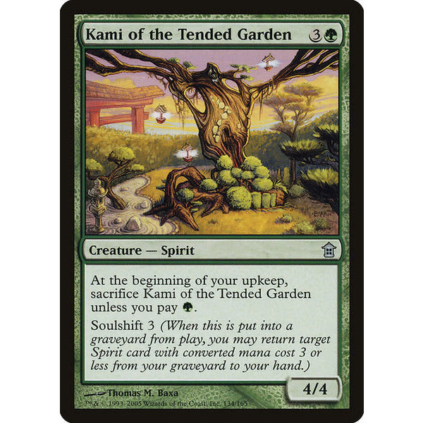 Magic: The Gathering Kami of the Tended Garden (134) Moderately Played