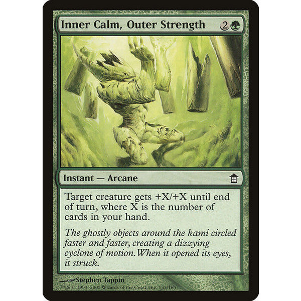 Magic: The Gathering Inner Calm, Outer Strength (133) Moderately Played