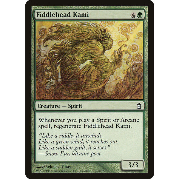 Magic: The Gathering Fiddlehead Kami (130) Moderately Played