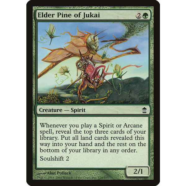 Magic: The Gathering Elder Pine of Jukai (128) Moderately Played