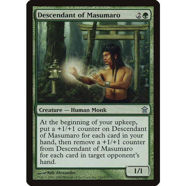 Magic: The Gathering Descendant of Masumaro (126) Moderately Played