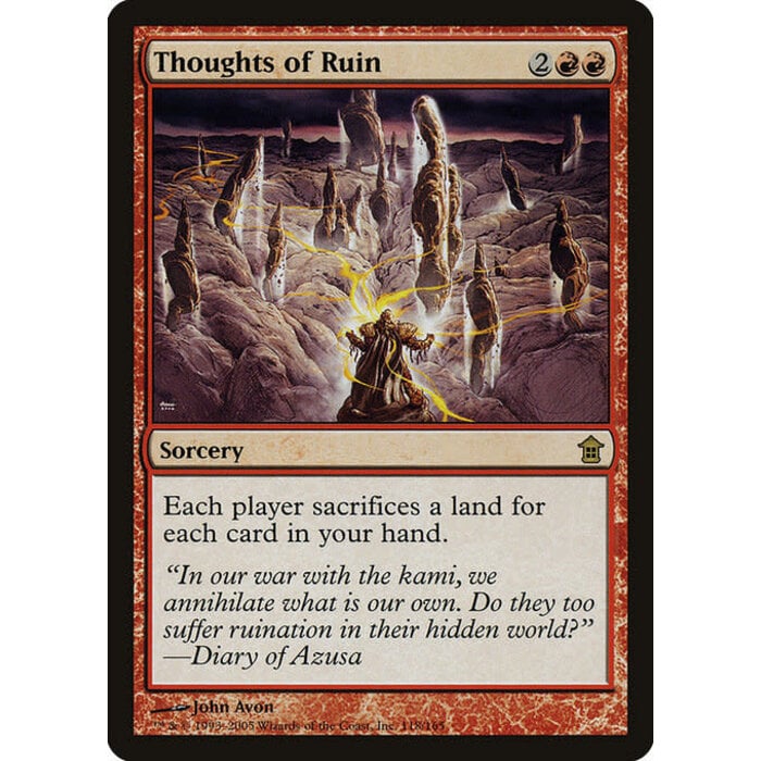 Magic: The Gathering Thoughts of Ruin (118) Moderately Played