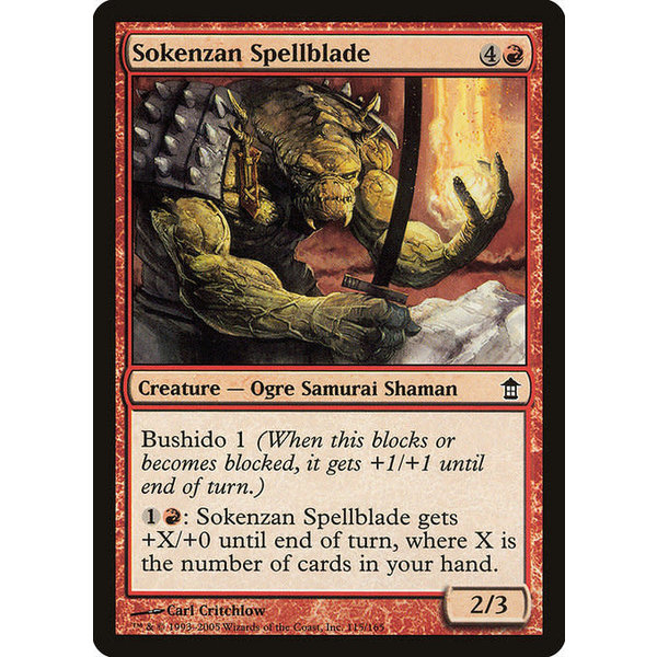 Magic: The Gathering Sokenzan Spellblade (115) Moderately Played