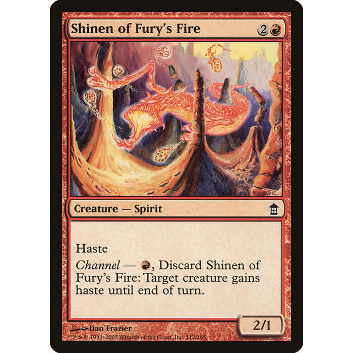 Magic: The Gathering Shinen of Fury's Fire (112) Moderately Played
