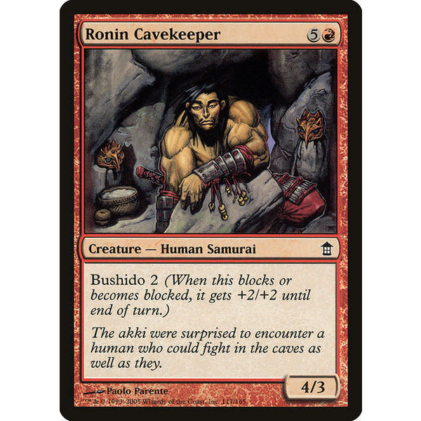 Magic: The Gathering Ronin Cavekeeper (111) Moderately Played