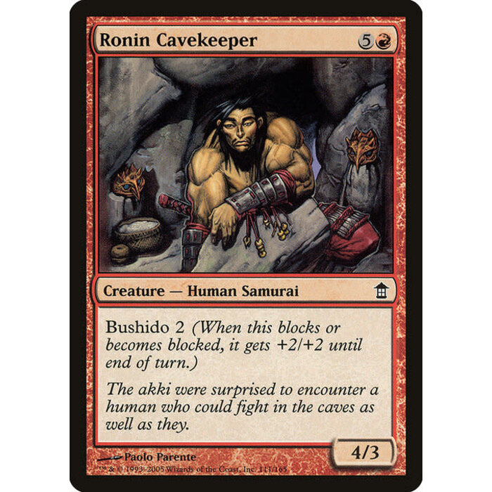 Magic: The Gathering Ronin Cavekeeper (111) Moderately Played