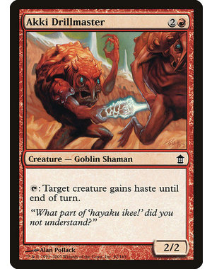Magic: The Gathering Akki Drillmaster (092) Moderately Played