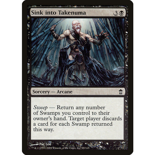 Magic: The Gathering Sink into Takenuma (089) Moderately Played Foil