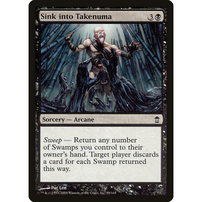 Magic: The Gathering Sink into Takenuma (089) Moderately Played Foil