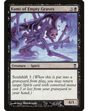 Magic: The Gathering Kami of Empty Graves (075) Moderately Played