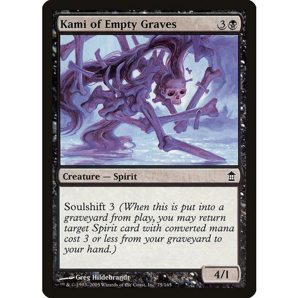 Magic: The Gathering Kami of Empty Graves (075) Moderately Played