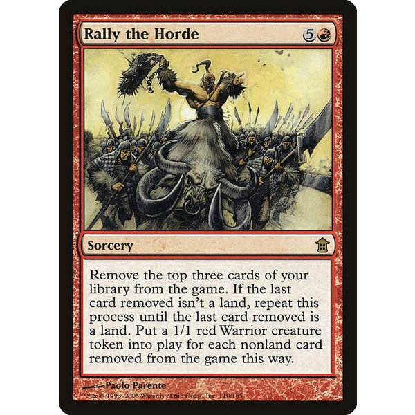 Magic: The Gathering Rally the Horde (110) Moderately Played