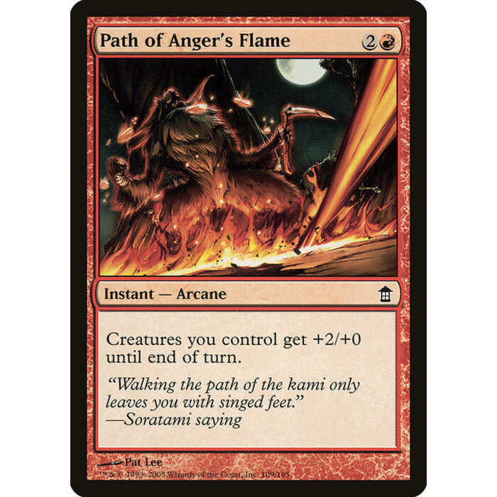 Magic: The Gathering Path of Anger's Flame (109) Moderately Played