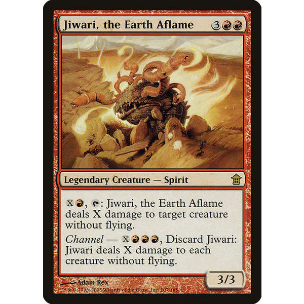 Magic: The Gathering Jiwari, the Earth Aflame (107) Moderately Played