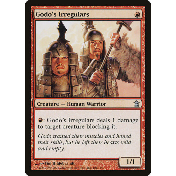 Magic: The Gathering Godo's Irregulars (101) Moderately Played