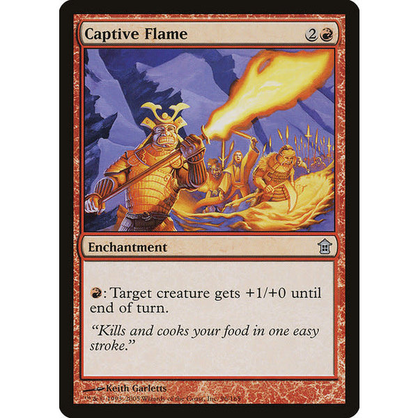 Magic: The Gathering Captive Flame (096) Heavily Played