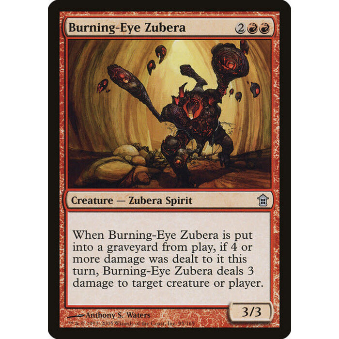 Magic: The Gathering Burning-Eye Zubera (095) Moderately Played