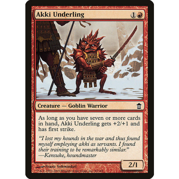 Magic: The Gathering Akki Underling (093) Moderately Played