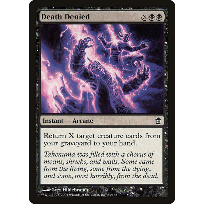 Magic: The Gathering Death Denied (063) Moderately Played