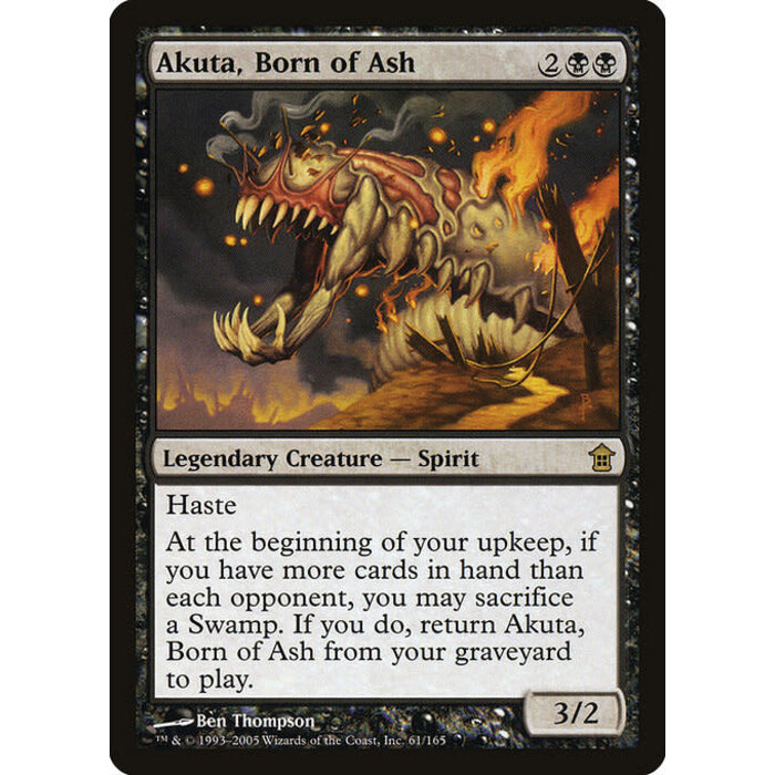 Magic: The Gathering Akuta, Born of Ash (061) Moderately Played