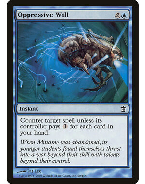 Magic: The Gathering Oppressive Will (050) Moderately Played
