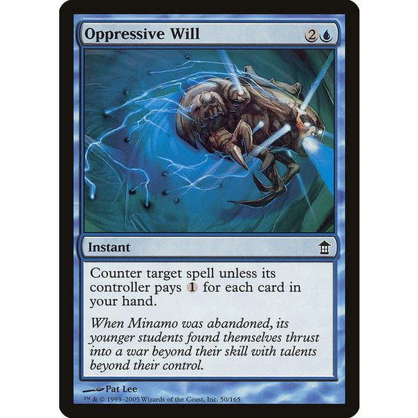 Magic: The Gathering Oppressive Will (050) Moderately Played