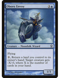 Magic: The Gathering Oboro Envoy (049) Moderately Played