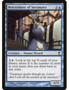 Magic: The Gathering Descendant of Soramaro (033) Moderately Played