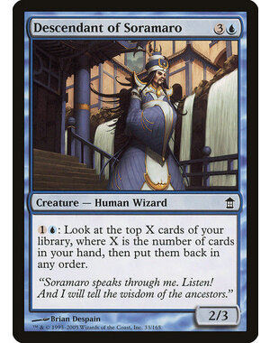 Magic: The Gathering Descendant of Soramaro (033) Moderately Played