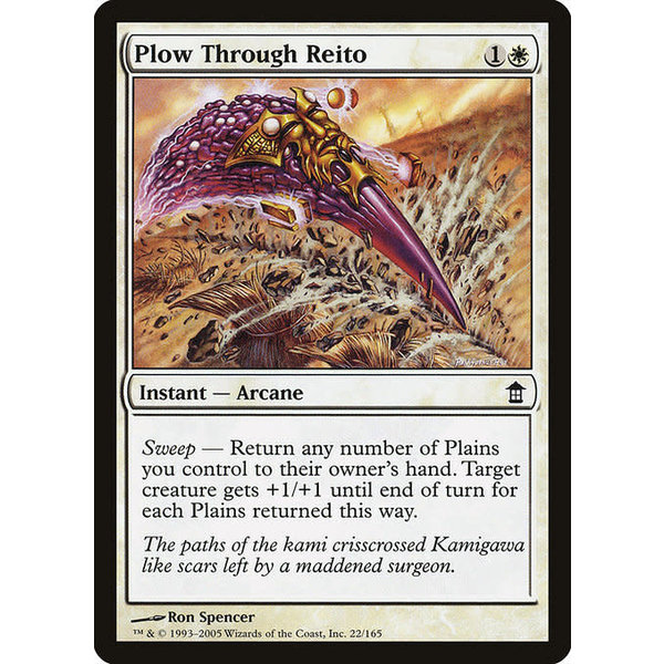 Magic: The Gathering Plow Through Reito (022) Moderately Played