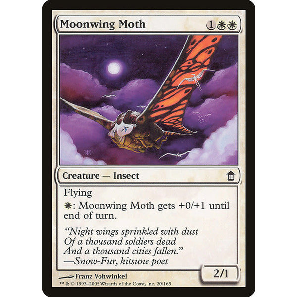 Magic: The Gathering Moonwing Moth (020) Moderately Played