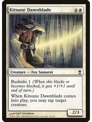 Magic: The Gathering Kitsune Dawnblade (016) Moderately Played