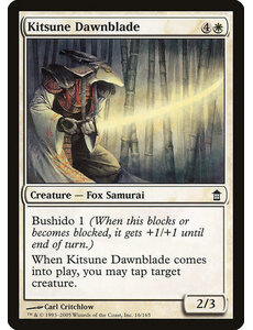 Magic: The Gathering Kitsune Dawnblade (016) Moderately Played