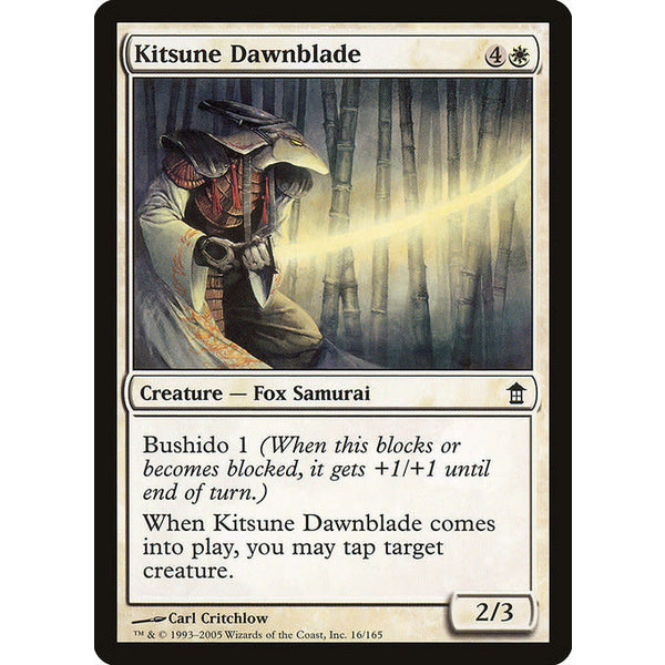 Magic: The Gathering Kitsune Dawnblade (016) Moderately Played